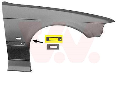 Van Wezel Kotflügel, vorn, mit Blinkerloch, [Hersteller-Nr. 0640656] für BMW von VAN WEZEL