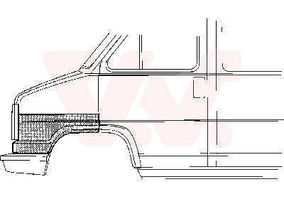 Van Wezel Kotflügel, vorn, vorn, -90 [Hersteller-Nr. 1745157] für Citroën, Fiat, Peugeot von VAN WEZEL