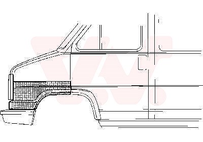 Van Wezel Kotflügel, vorn, vorn, 91- [Hersteller-Nr. 1745159] für Citroën, Fiat, Peugeot, Talbot von VAN WEZEL