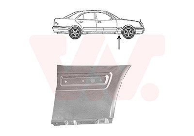 Van Wezel Kotflügel [Hersteller-Nr. 3028156] für Mercedes-Benz von VAN WEZEL