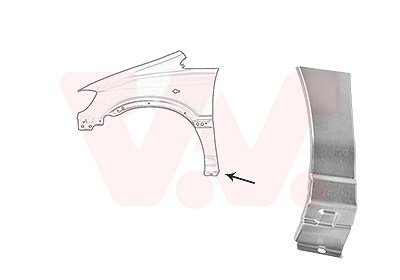Van Wezel Kotflügel [Hersteller-Nr. 3790155] für Opel von VAN WEZEL