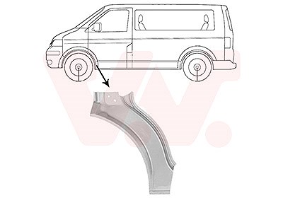 Van Wezel Kotflügel [Hersteller-Nr. 5896155] für VW von VAN WEZEL