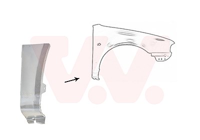 Van Wezel Kotflügel [Hersteller-Nr. 7620156] für Skoda von VAN WEZEL