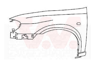Van Wezel Kotflügel vorn mit Blinkerloch Limo [Hersteller-Nr. 3319655] für Nissan von VAN WEZEL