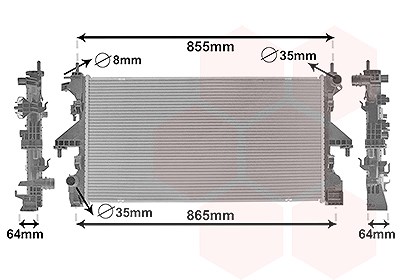 Van Wezel Kühler, Motorkühlung [Hersteller-Nr. 09012712] für Fiat von VAN WEZEL