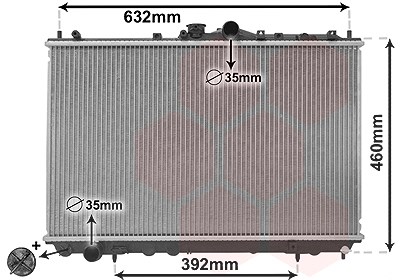 Van Wezel Kühler, Motorkühlung [Hersteller-Nr. 32002142] für Mitsubishi von VAN WEZEL