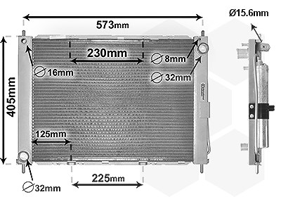 Van Wezel Kühlmodul [Hersteller-Nr. 4300M405] für Renault von VAN WEZEL
