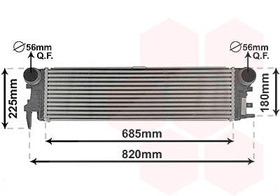 Van Wezel Ladeluftkühler [Hersteller-Nr. 30014700] für Mercedes-Benz von VAN WEZEL