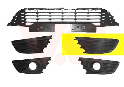 Van Wezel Lüftungsgitter, Stoßfänger [Hersteller-Nr. 0970591] für Citroën von VAN WEZEL