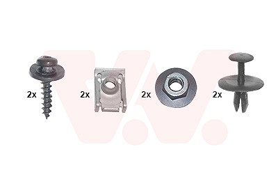 Van Wezel Montagesatz, Stoßfänger [Hersteller-Nr. 4032793] für Peugeot von VAN WEZEL