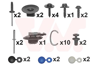 Van Wezel Montagesatz, Stoßfänger [Hersteller-Nr. 4407793] für Renault von VAN WEZEL