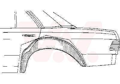 Van Wezel Radkasten hinten, Aussenteil [Hersteller-Nr. 3010348] für Mercedes-Benz von VAN WEZEL