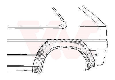 Van Wezel Radlauf hinten, 2/3-Türig [Hersteller-Nr. 3734146] für Opel von VAN WEZEL