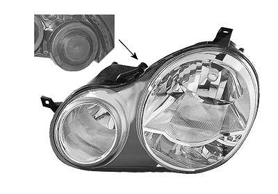 Van Wezel Scheinwerfer H7/H1 mit Stellmotor elektr. LWR [Hersteller-Nr. 5827963] für VW von VAN WEZEL