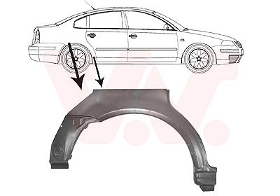 Van Wezel Seitenwand [Hersteller-Nr. 5836148] für VW von VAN WEZEL