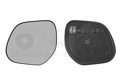 Van Wezel Spiegelglas, Außenspiegel [Hersteller-Nr. 0990837] für Citroën, Mitsubishi, Peugeot von VAN WEZEL