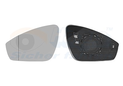 Van Wezel Spiegelglas, Außenspiegel [Hersteller-Nr. 5712837] für Skoda, VW von VAN WEZEL