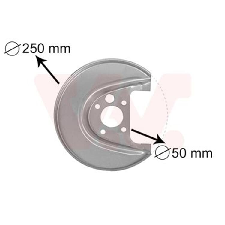 Van Wezel Spritzblech hinten links Audi Seat Skoda VW von VAN WEZEL