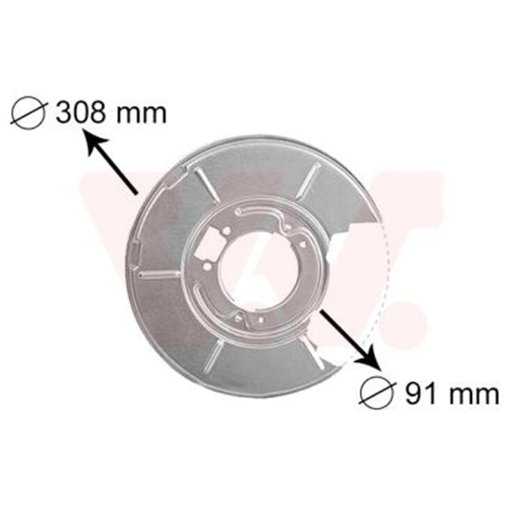 Van Wezel Spritzblech hinten links BMW 3er Z4 von VAN WEZEL