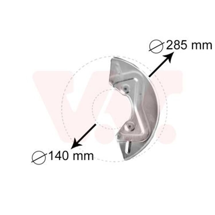 Van Wezel Spritzblech vorne rechts Seat VW von VAN WEZEL