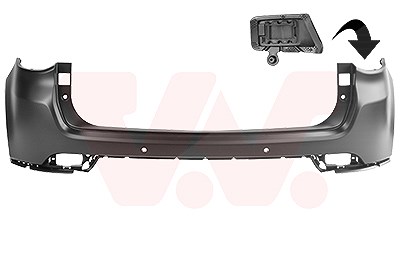 Van Wezel Stoßfänger [Hersteller-Nr. 2128546] für Jeep von VAN WEZEL