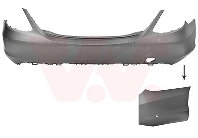 Van Wezel Stoßfänger [Hersteller-Nr. 2924545] für Mercedes-Benz von VAN WEZEL