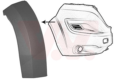 Van Wezel Verbreiterung, Kotflügel [Hersteller-Nr. 1652522] für Citroën, Fiat, Peugeot von VAN WEZEL