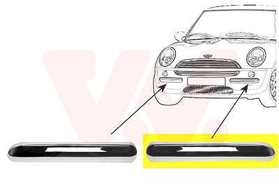 Van Wezel Zier-/Schutzleiste, Stoßfänger [Hersteller-Nr. 0502583] für Mini von VAN WEZEL