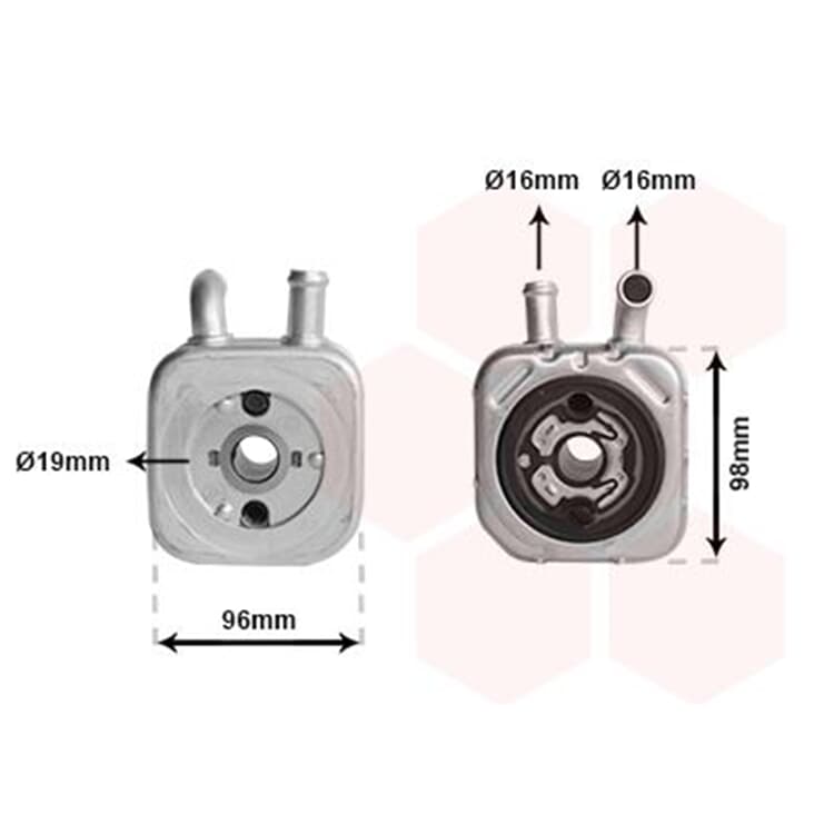 Van Wezel ?lk?hler Audi A4 A6 A8 Skoda Superb VW Passat von VAN WEZEL