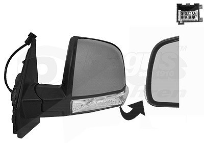 Van Wezel Außenspiegel [Hersteller-Nr. 1638807] für Fiat, Opel von VAN WEZEL