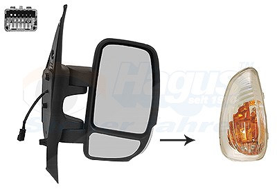 Van Wezel Außenspiegel [Hersteller-Nr. 3799808] für Nissan, Opel, Renault von VAN WEZEL