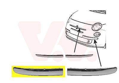 Van Wezel Blende, Stoßfänger [Hersteller-Nr. 1604582] für Fiat von VAN WEZEL
