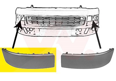 Van Wezel Blende, Stoßfänger [Hersteller-Nr. 5790586] für VW von VAN WEZEL