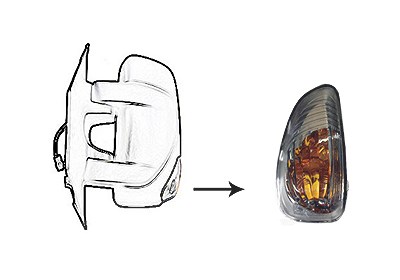 Van Wezel Blinkleuchte [Hersteller-Nr. 3799919] für Nissan, Opel, Renault von VAN WEZEL