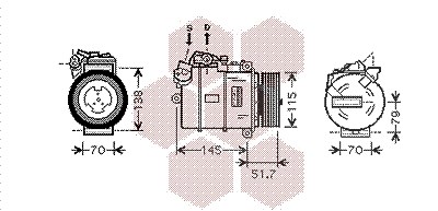 Van Wezel Kompressor, Klimaanlage [Hersteller-Nr. 0600K329] für BMW von VAN WEZEL