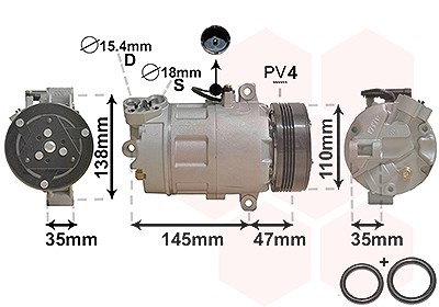 Van Wezel Kompressor, Klimaanlage [Hersteller-Nr. 0600K395] für BMW von VAN WEZEL