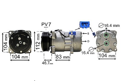 Van Wezel Kompressor, Klimaanlage [Hersteller-Nr. 5800K288] für VW von VAN WEZEL