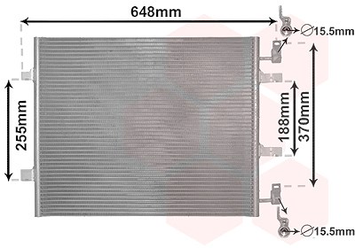 Van Wezel Kondensator, Klimaanlage [Hersteller-Nr. 43005459] für Nissan, Renault von VAN WEZEL