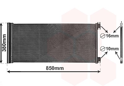 Van Wezel Kondensator, Klimaanlage [Hersteller-Nr. 43015702] für Fiat, Nissan, Opel, Renault von VAN WEZEL