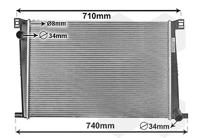Van Wezel Kühler, Motorkühlung [Hersteller-Nr. 06002356] für Mini von VAN WEZEL