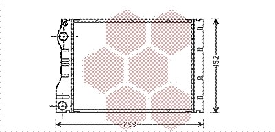 Van Wezel Kühler, Motorkühlung [Hersteller-Nr. 43002293] für Renault von VAN WEZEL