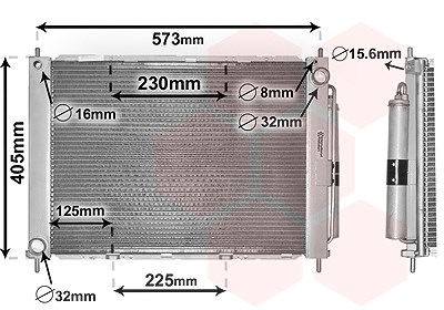 Van Wezel Kühlmodul [Hersteller-Nr. 4300M500] für Renault von VAN WEZEL