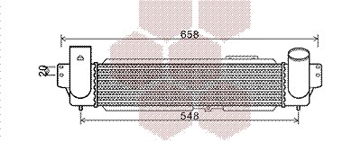 Van Wezel Ladeluftkühler [Hersteller-Nr. 83004141] für Kia von VAN WEZEL