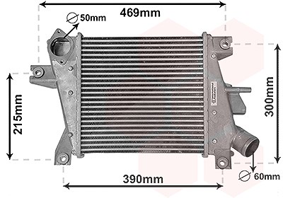 Van Wezel Ladeluftkühler [Hersteller-Nr. 13014702] für Nissan von VAN WEZEL