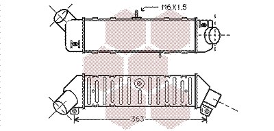 Van Wezel Ladeluftkühler [Hersteller-Nr. 58004162] für Seat von VAN WEZEL