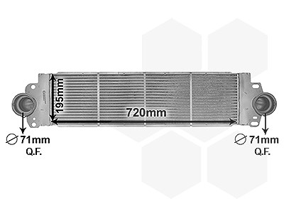 Van Wezel Ladeluftkühler [Hersteller-Nr. 58004233] für VW von VAN WEZEL