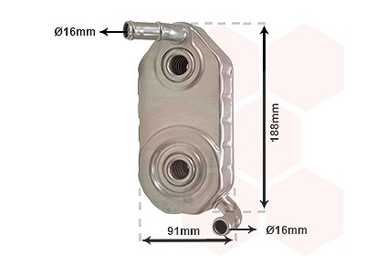 Van Wezel Ölkühler, Motoröl [Hersteller-Nr. 58003110] für Audi, Seat, Skoda, VW von VAN WEZEL