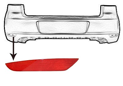 Van Wezel Rückstrahler [Hersteller-Nr. 5863939] für VW von VAN WEZEL