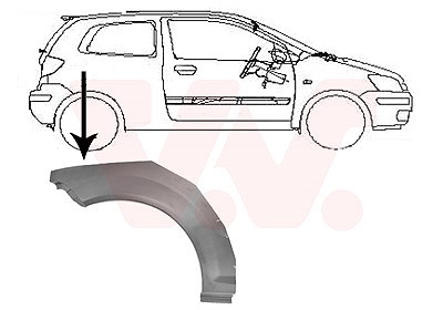 Van Wezel Seitenwand [Hersteller-Nr. 8251146] für Hyundai von VAN WEZEL