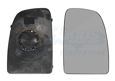 Van Wezel Spiegelglas, Außenspiegel [Hersteller-Nr. 1651834] für Citroën, Fiat, Opel, Peugeot von VAN WEZEL